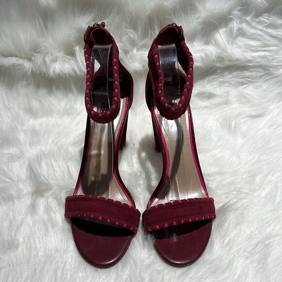 {WHBM}Nathalie Madder Suede/Leather Strappy Heels Size 10M.   B72 - Picture 4 of 11